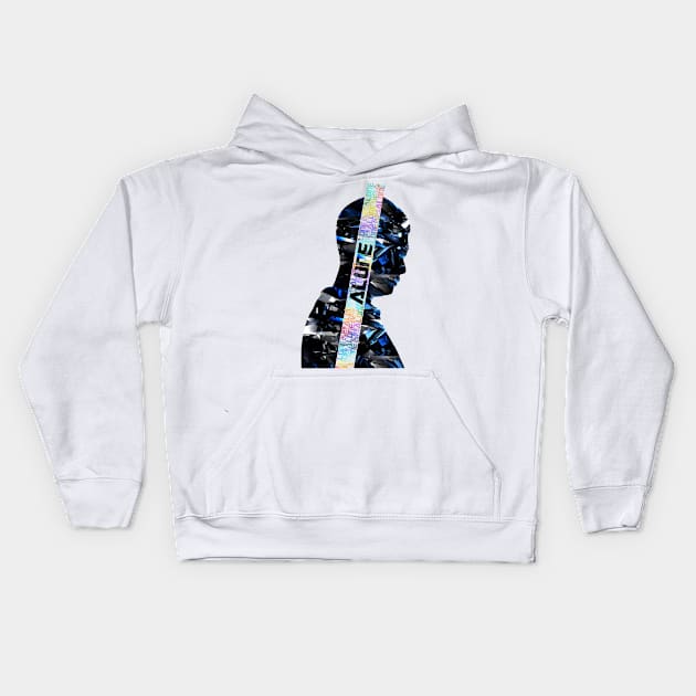Alone art - for light colour T-shirt Kids Hoodie by INDONESIA68